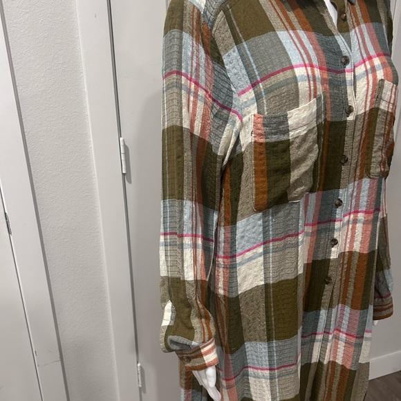 Anthropologie Pilcro Duster Top Side-Slit Shacket Women’s Medium - Picture 5 of 9